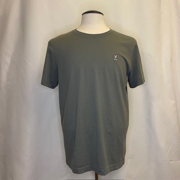 Psycho Bunny Men’s Classic Crewneck Tee Green Size 5 (M) Fall 2025 Exclusive - Picture 1 of 5